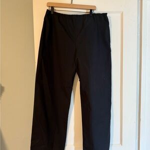 NWT Clyque Kira Black Poplin Cotton Pants Hunter Deiji Large $168